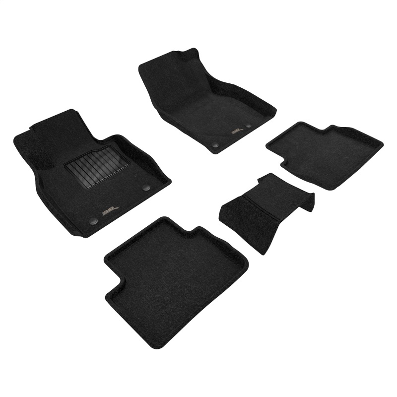 Mazda CX-30 Floor Mat Set - Front and Rear - 3D MAXpider - Elegant Series - Black - `19-`26